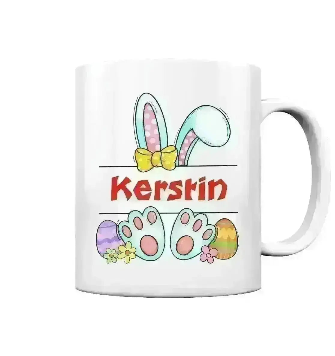 Namenstasse mit WUNSCHNAME zu Ostern - Tasse glanz