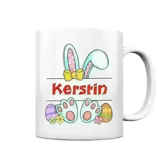 Namenstasse mit WUNSCHNAME zu Ostern - Tasse glanz