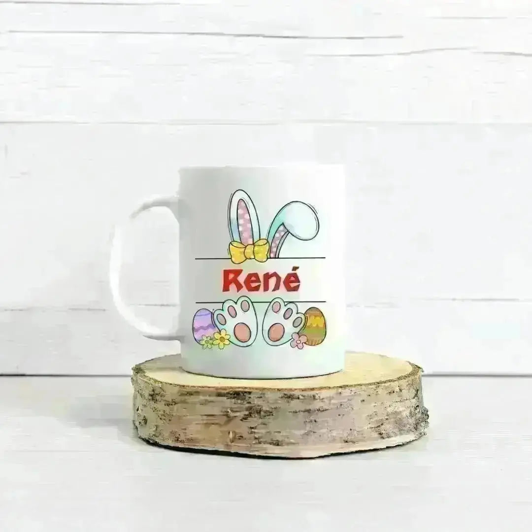 Namenstasse mit WUNSCHNAME zu Ostern - Tasse glanz