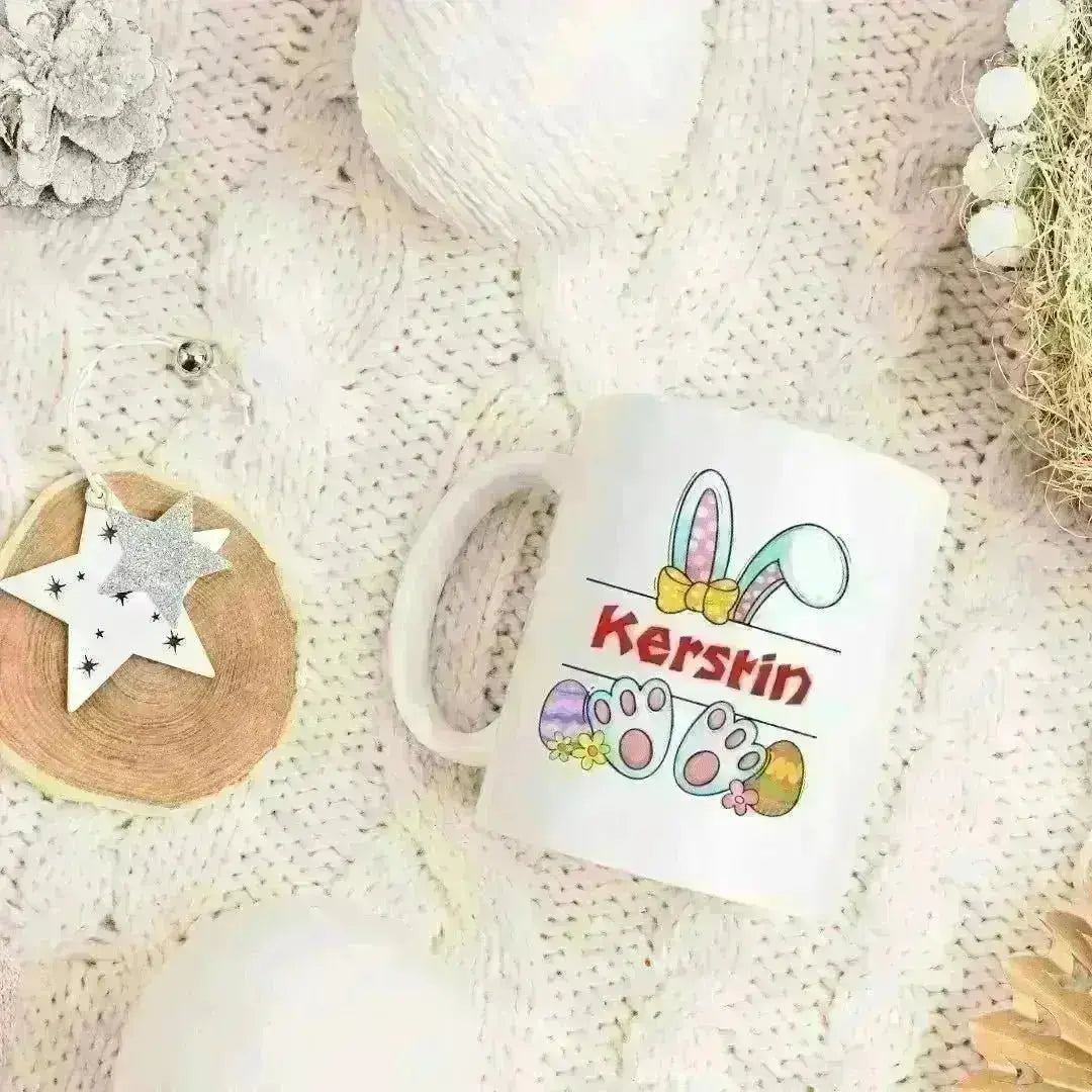 Namenstasse mit WUNSCHNAME zu Ostern - Tasse glanz