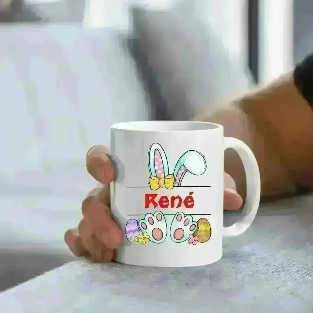 Namenstasse mit WUNSCHNAME zu Ostern - Tasse matt