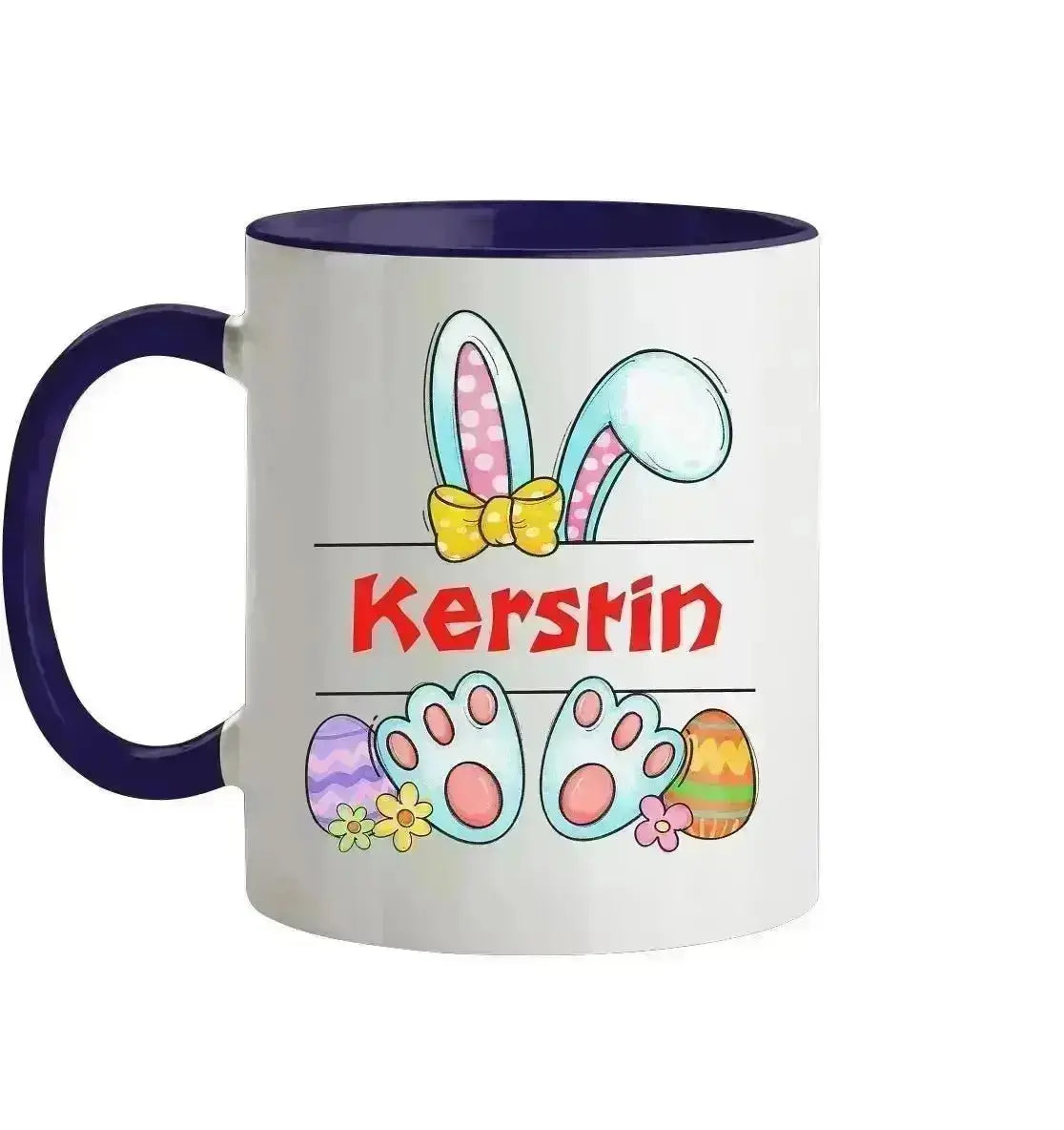 Namenstasse mit WUNSCHNAME zu Ostern - Tasse zweifarbig