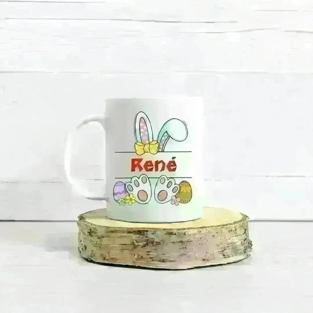 Namenstasse mit WUNSCHNAME zu Ostern - Tasse zweifarbig