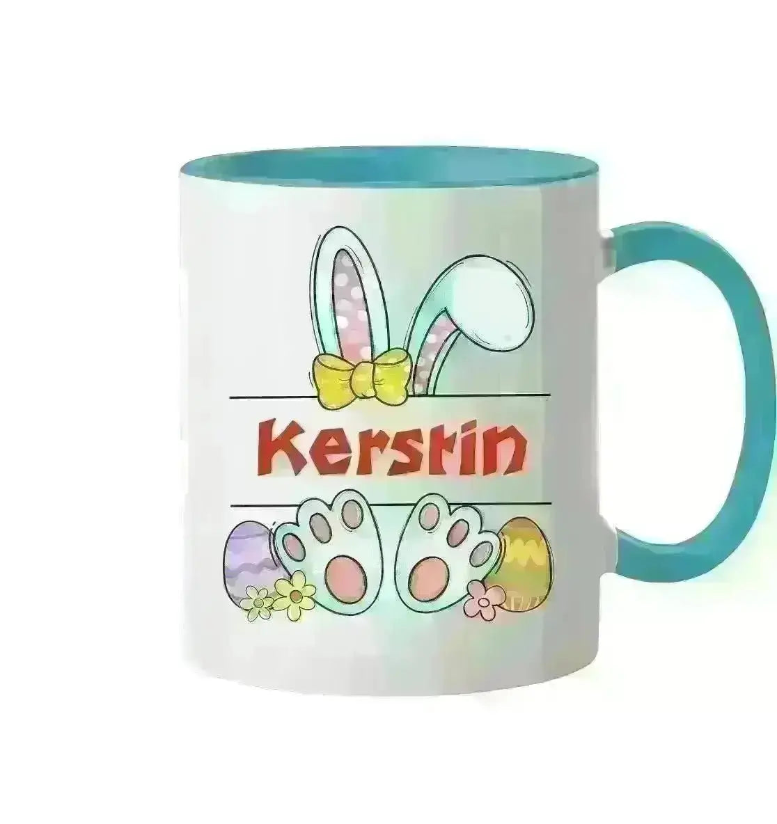 Namenstasse mit WUNSCHNAME zu Ostern - Tasse zweifarbig