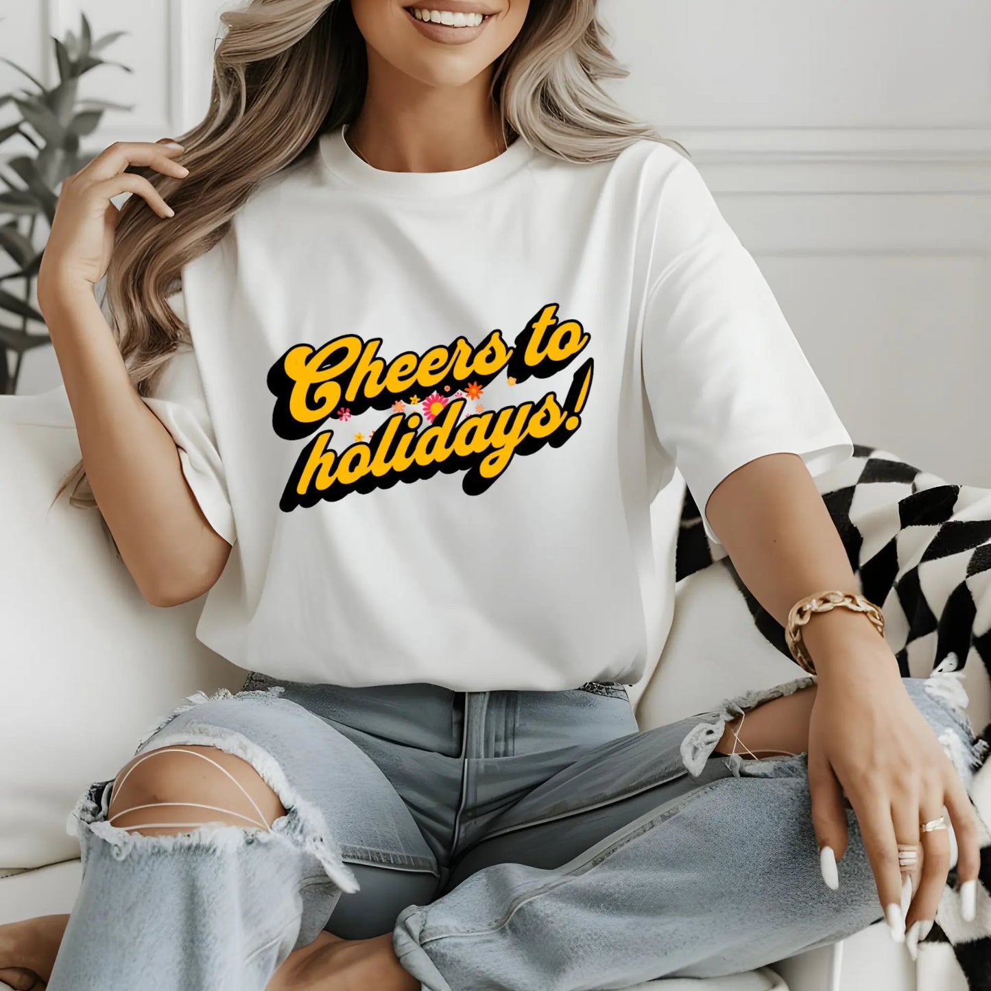 Schweres, stückgefärbtes Unisex - T-Shirt