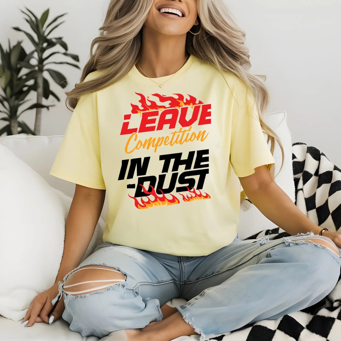 Schweres, stückgefärbtes Unisex - T-Shirt