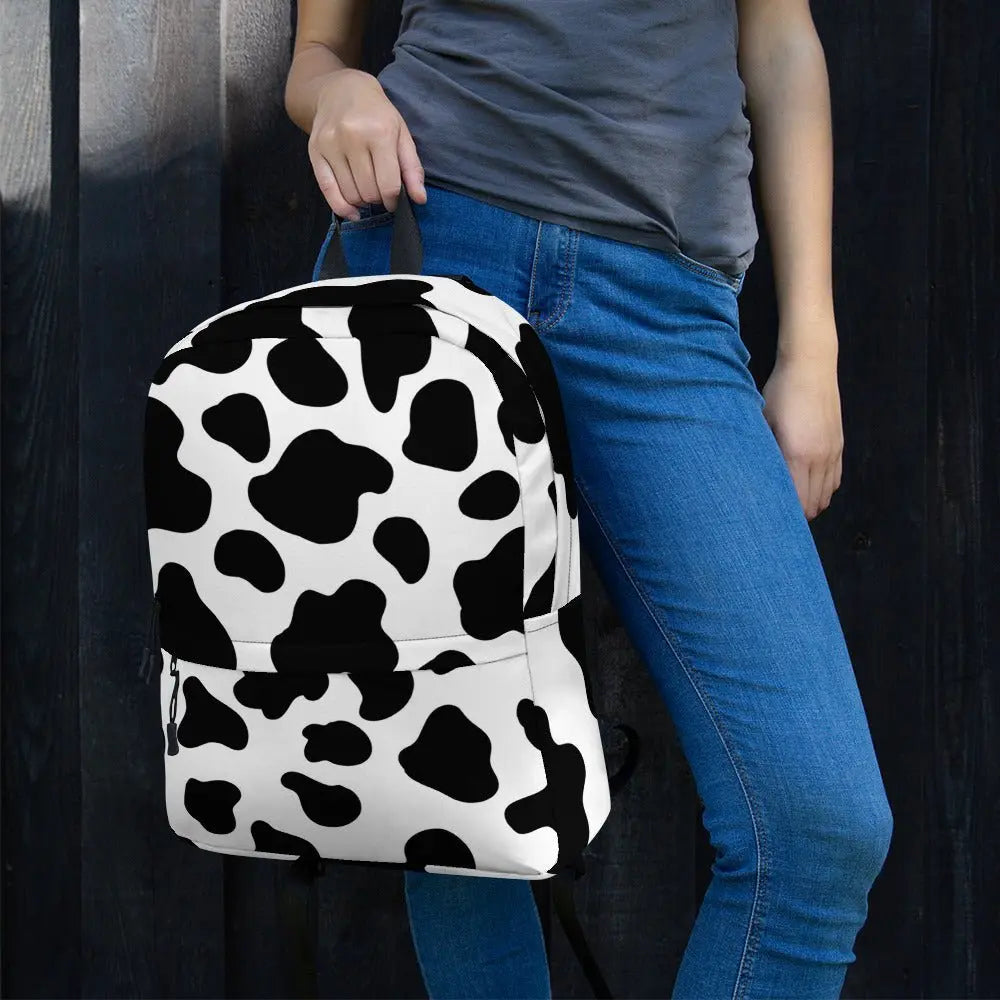 Kuh-Rucksack - Stilvoll und funktional – Dein perfekter Begleiter im Kuhmuster Rucksack!