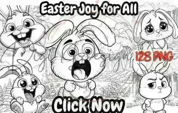 Malbuch Funny Bunny