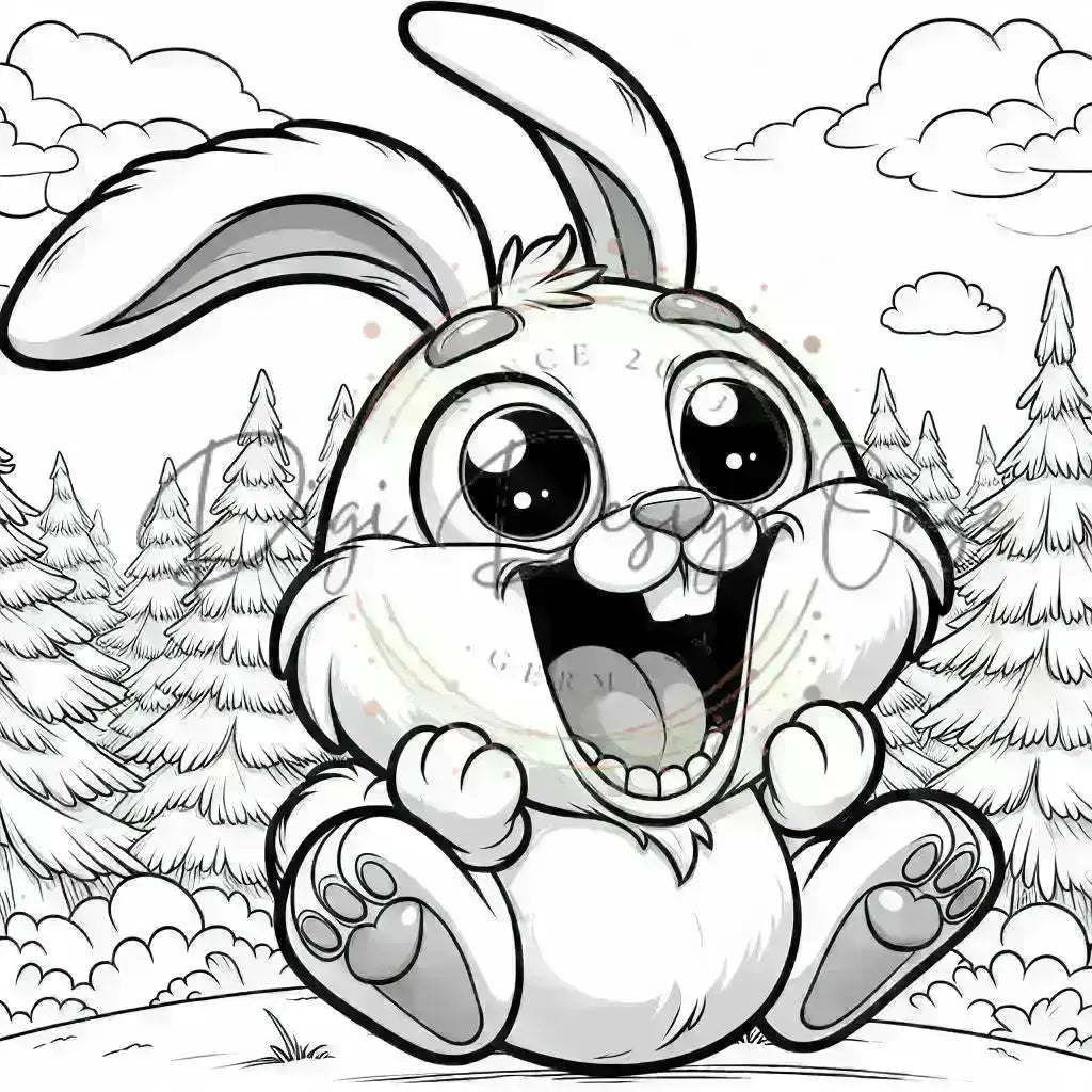 Malbuch Funny Bunny