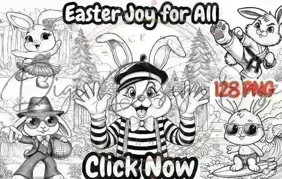 Malbuch Funny Bunny