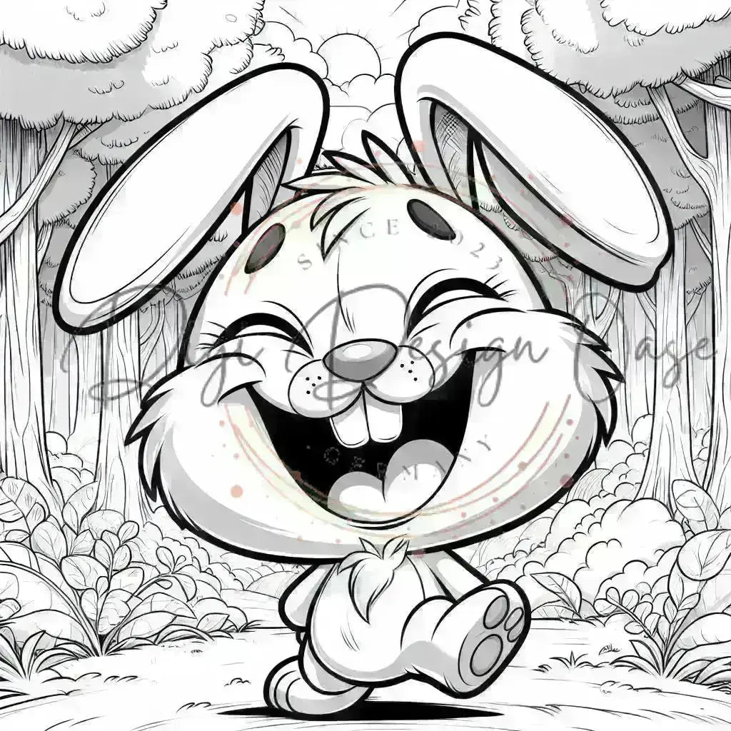 Malbuch Funny Bunny