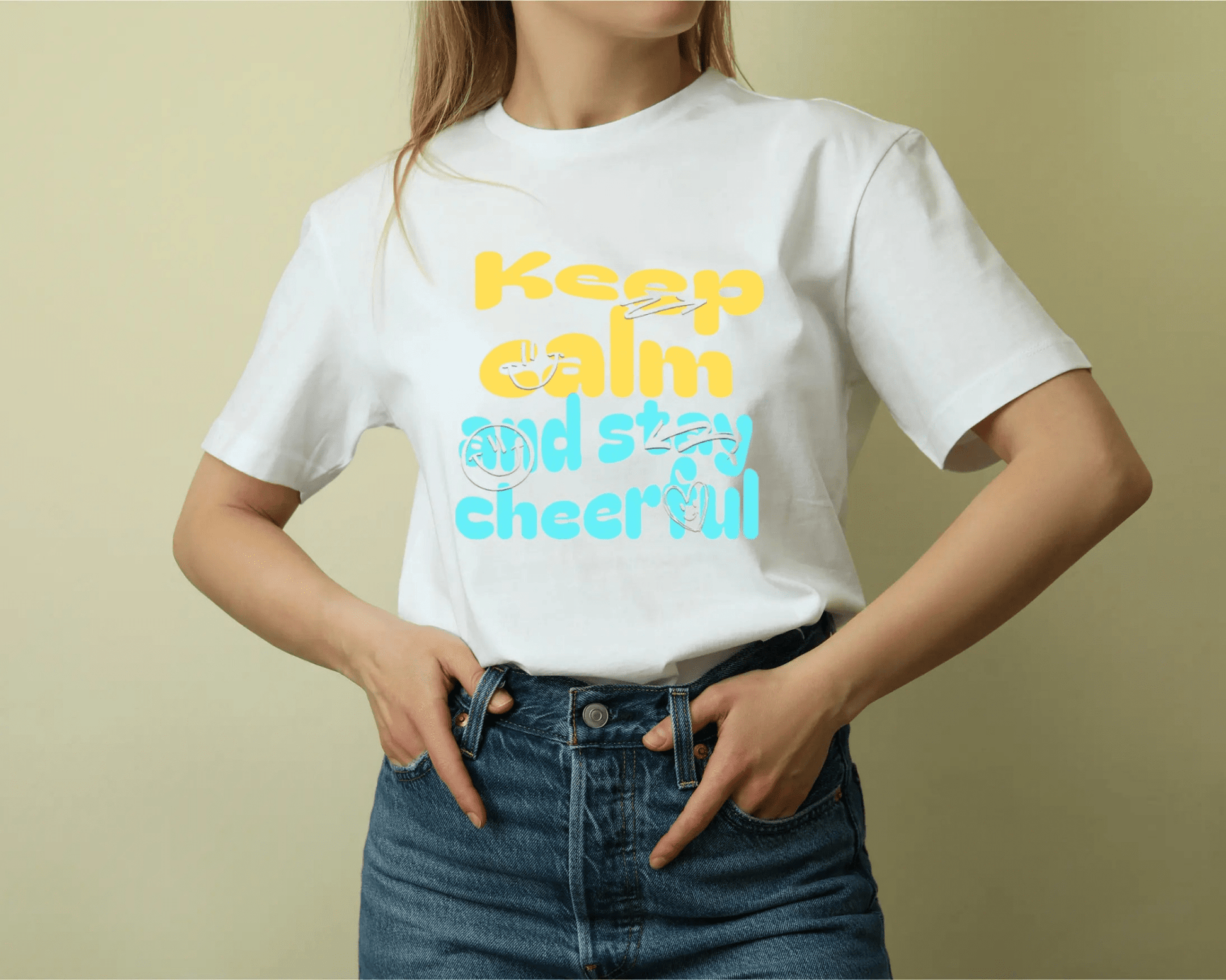 Schweres, stückgefärbtes Unisex - T-Shirt