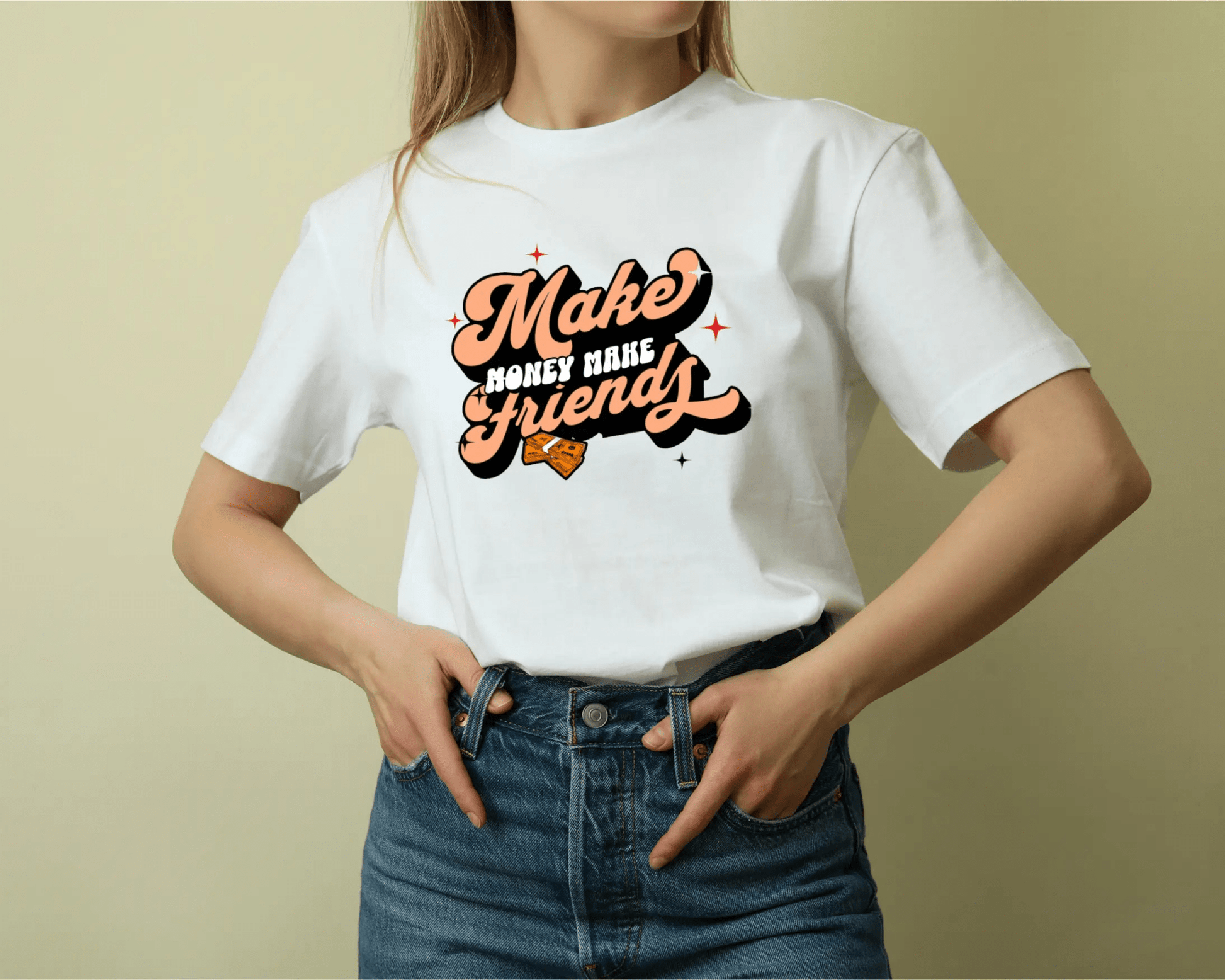 Schweres, stückgefärbtes Unisex - T-Shirt