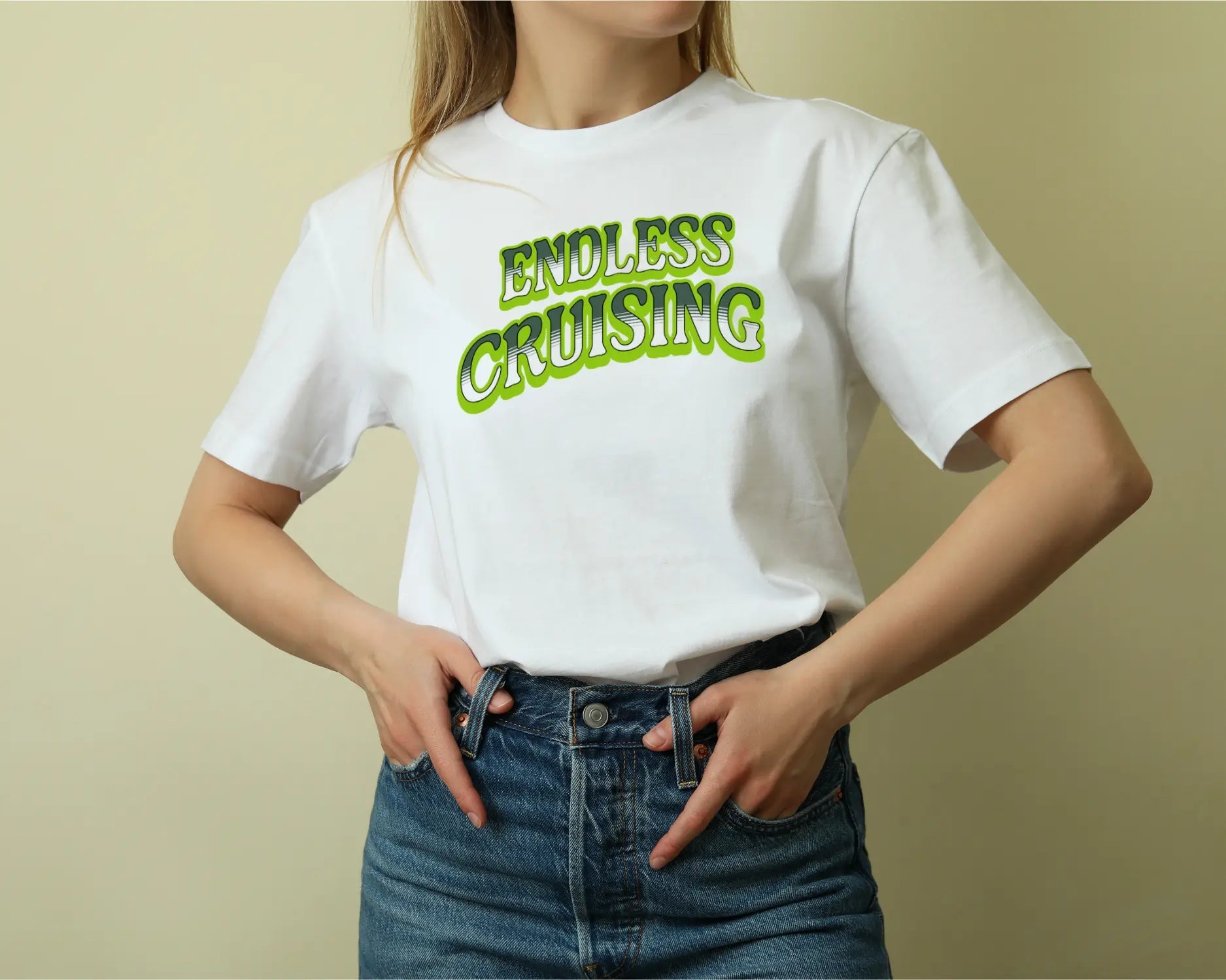 Übergroßes schweres T-Shirt