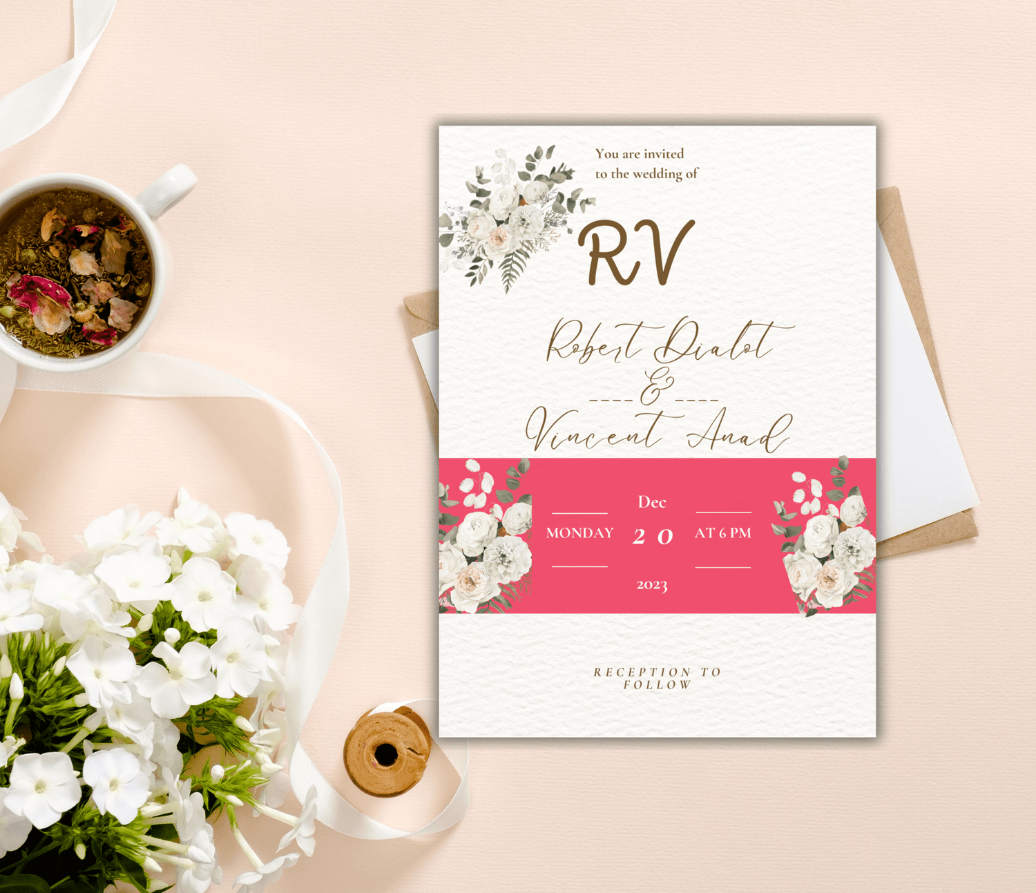 Simple Wedding Suite, Rsvp and Details, Wedding Invite, Invitation Template, wedding invitation